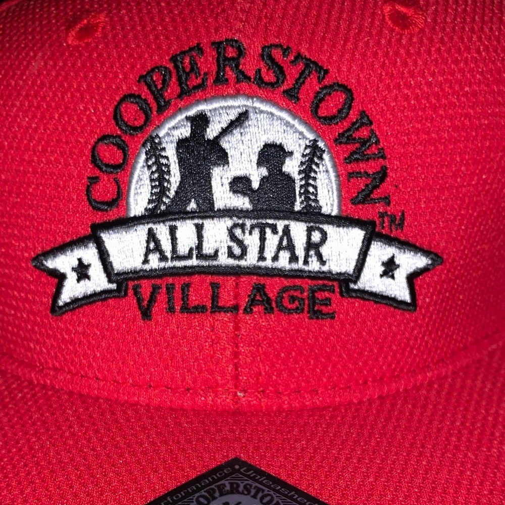 🆕- Cooperstown All Star Village Red Baseball Cap - Picture 4 of 11